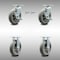 Service Caster 8 Inch Stainless Steel Thermoplastic Caster Set with 2 Brake/Swivel Lock 2 Rigid SCC-SS30S820-TPRRD-TLB-BSL-2-R-2 - alternate 2